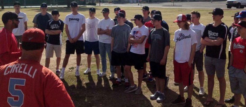 Coach Cirelli of Mesa CC speaking to BLE players